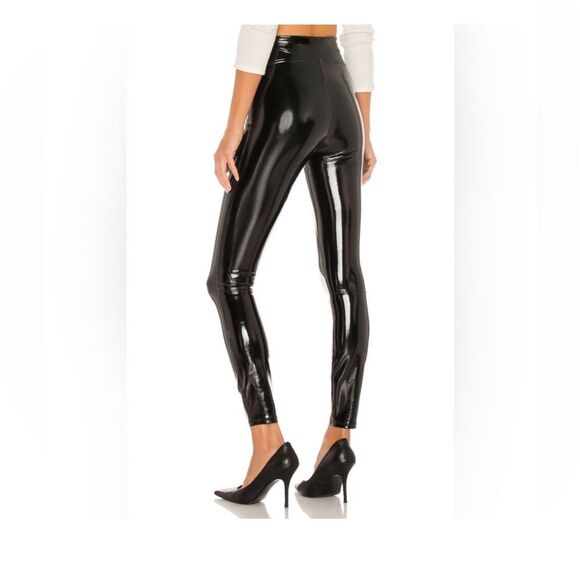 Spanx Faux Patent Leather Leggings in Classic Black Size S - Picture 9 of 16